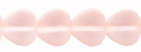 Heart Beads 6 x 6mm : Matte - Rosaline