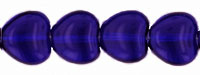Heart Beads 8 x 8mm: Cobalt