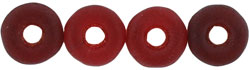 Donut Beads 8 x 2.5mm : Matte - Siam Ruby