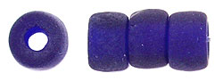 Roll Beads 6mm : Matte - Cobalt