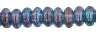 Rondelle 4mm : Luster - Transparent Denim Blue