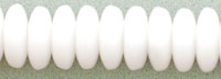 Rondelle 6mm : Opaque White