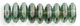 Rondelle 6mm: Luster - Transparent Green
