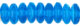 Rondelle 6mm : HurriCane Glass - Capri/Milky White Stripe
