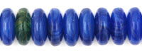 Rondelle 6mm : HurriCane Glass - Ultramarine Swirl