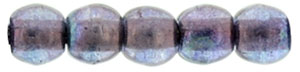 Round Beads 2mm : Luster - Transparent Denim Blue