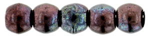 Round Beads 2mm : Luster - Metallic Amethyst