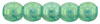 Round Beads 2mm : Luster Iris - Atlantis Green