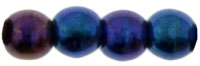Round Beads 3mm : Iris - Blue