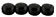 Round Beads 3mm: Jet