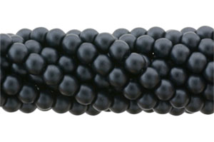 Glass Pearls 3mm : Charcoal