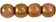 Round Beads 3mm : Opaque - Luster Gold/Smoky Topaz