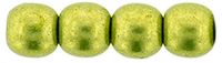 Round Beads 4mm : ColorTrends: Saturated Metallic Lime Punch