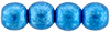 Round Beads 4mm : ColorTrends: Saturated Metallic Nebulas Blue