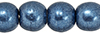 Round Beads 4mm : ColorTrends: Saturated Metallic Bluestone