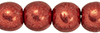 Round Beads 4mm : ColorTrends: Saturated Metallic Cranberry