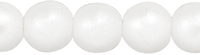 Glass Pearls 4mm : Snow