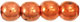 Round Beads 4mm : Copper Penny