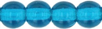Round Beads 4mm : Capri Blue