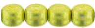 Round Beads 4mm : ColorTrends: Saturated Metallic Primrose Yellow