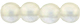 Round Beads 4mm : Sueded Gold Crystal