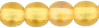 Round Beads 4mm : Luster Iris - Lt Topaz
