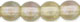 Round Beads 4mm : Luster Iris - Lt. Smoky Topaz
