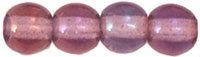 Round Beads 4mm : Luster Iris - Amethyst
