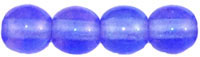 Round Beads 4mm : Luster Iris - Sapphire