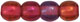 Round Beads 4mm: Luster Iris - Fuchsia