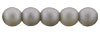 Glass Pearls 4mm : Matte - Silver