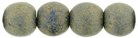 Round Beads 4mm : Pacifica - Poppy Seed