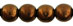 Round Beads 6mm: Dark Bronze