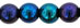 Round Beads 6mm: Iris - Blue
