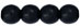 Round Beads 6mm: Jet
