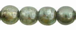Round Beads 6mm : Luster - Transparent Green