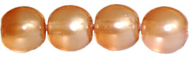 Pearl Lights - Round 6mm : Pearl Lights - Peach