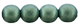 Round Beads 6mm : Metallic Suede - Lt Green