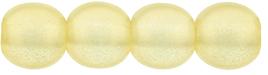 Round Beads 6mm : Sueded Gold Lamé