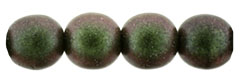 Round Beads 6mm : Polychrome - Olive Mauve