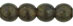Round Beads 6mm : HurriCane Glass - Mudbath
