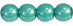 Round Beads 6mm: Luster - Turquoise