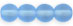 Round Beads 6mm : Matte - Lt. Sapphire