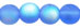 Round Beads 6mm - AB : Matte - Sapphire - AB