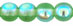 Round Beads 6mm - AB: Peridot