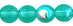 Round Beads 6mm - AB : Lt. Teal