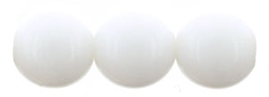 Round Beads 8mm : Opaque White