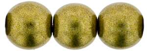 Round Beads 8mm : ColorTrends: Saturated Metallic Golden Lime