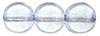 Round Beads 8mm: Luster - Transparent Blue