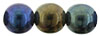 Round Beads 8mm : Iris Blue